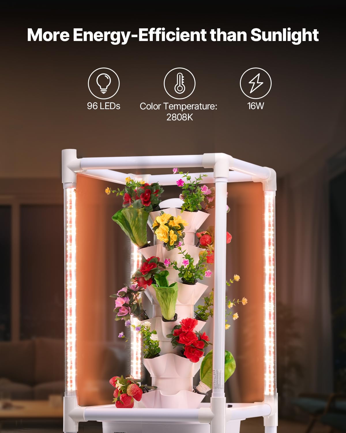 VEVOR 20L water tank with transparent window for easy monitoring and refills.