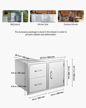 VEVOR weather resistant storage keeps tools ready for outdoor cookouts