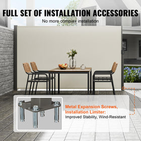 VEVOR iron frame with powder coating provides durable support for exterior use.