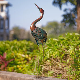 VEWOGARDEN Garden ornament in antique bronze complements rustic spaces