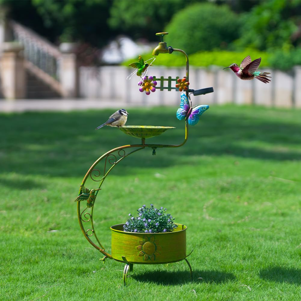 VEWOGARDEN versatile water-and-seed bowl attracts birds for bathing and feeding.