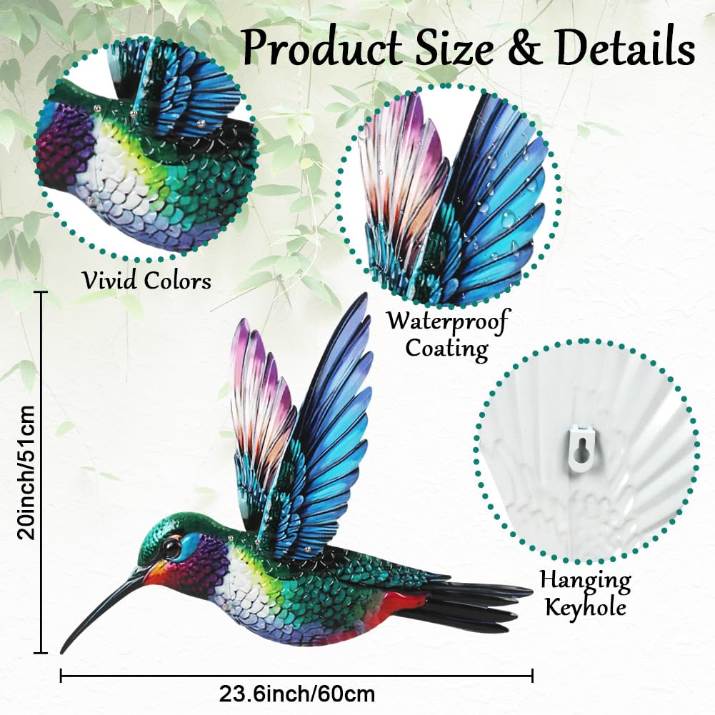 VEWOGARDEN metal wall decor with weatherproof finish withstands outdoor weather.