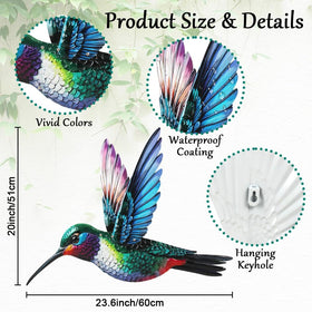 VEWOGARDEN metal wall decor with weatherproof finish withstands outdoor weather.