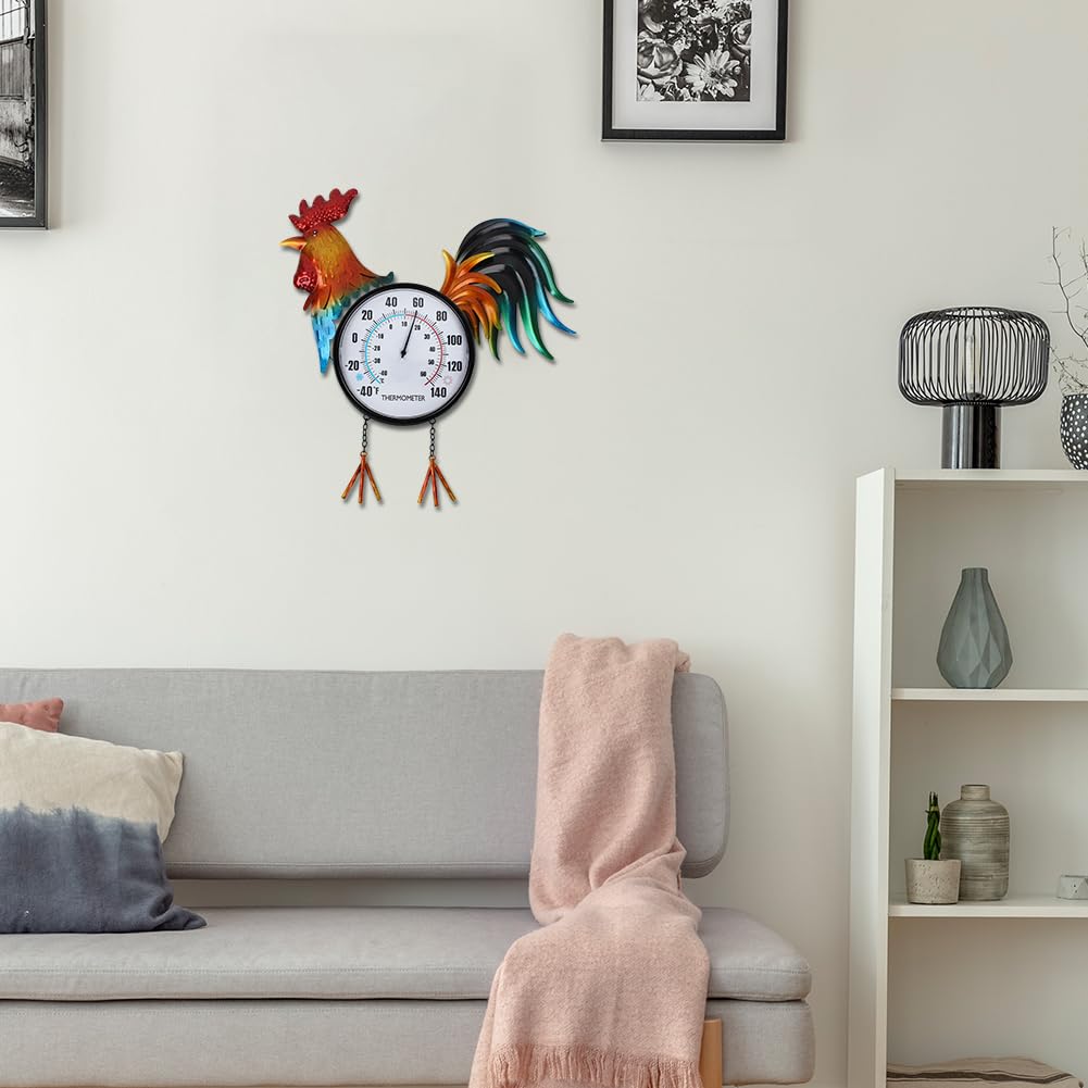 VEWOGARDEN indoor/outdoor decor thermometer adds rustic charm and practical use.