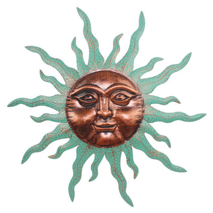 VEWOGARDEN sun outdoor wall decor 30-inch diameter adds cheerful ambiance to patios