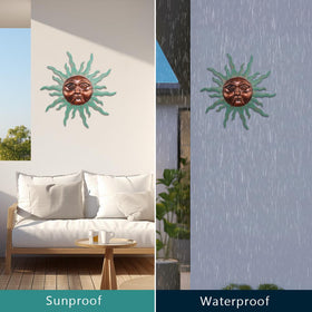 VEWOGARDEN sun decor ready-to-hang, quick five-minute assembly guide image