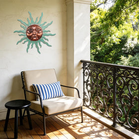 VEWOGARDEN metal sun wall decor brightens entryways, patios and fences