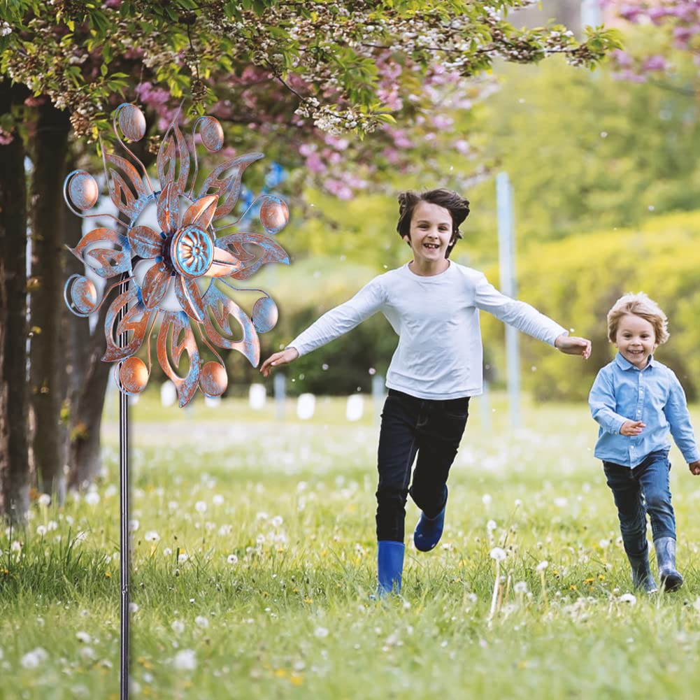 VEWOGARDEN outdoor decor wind spinner creates relaxing breeze aesthetics.