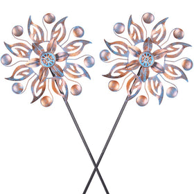 VEWOGARDEN wind spinners 2pc assembly decorate your outdoor space with kinetic movement.