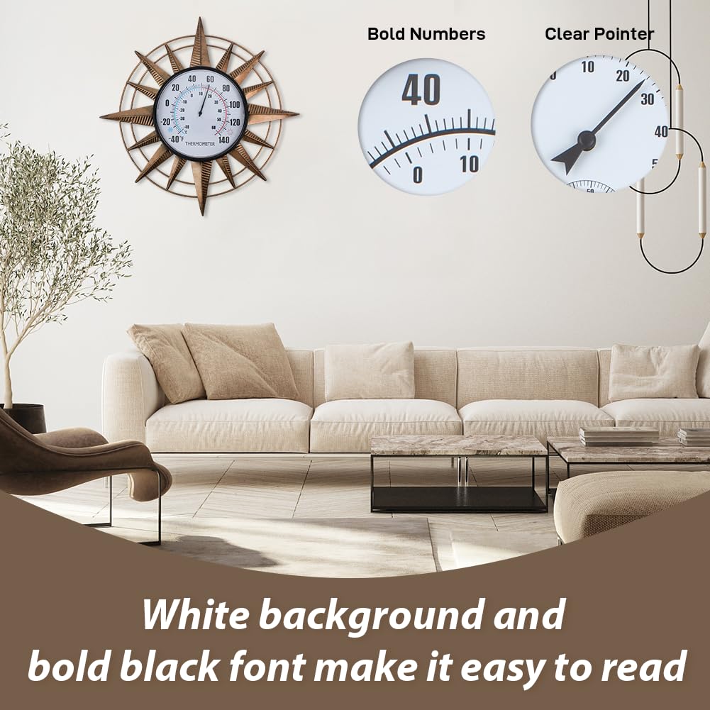 VEWOGIFT battery-free thermometer uses a copper rod for accurate readings