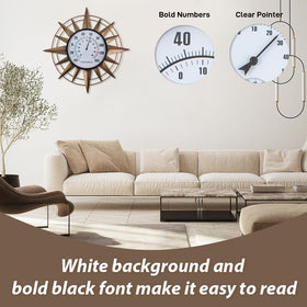 VEWOGIFT battery-free thermometer uses a copper rod for accurate readings