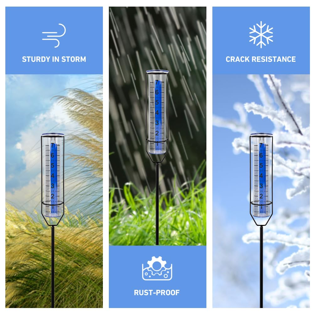 VEWOGIFT seven-inch plastic tube provides clear measurement visibility from a distance.