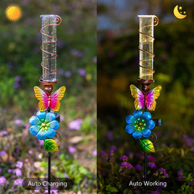 VEWOGIFT garden stake installs easily for quick viewing from across the yard.