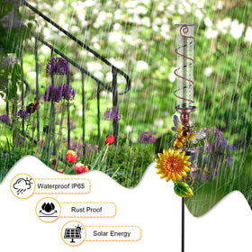 Replaceable measuring cup simplifies rainfall data for watering decisions