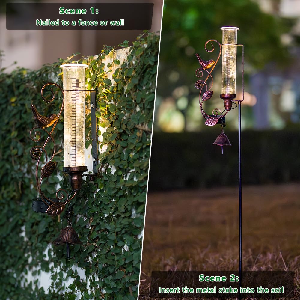 vewolight decorative bell enhances outdoor garden decor