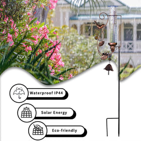vewolight fence mount rain gauge for easy installation