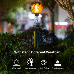 VEWOSTAR hanging wind chimes ideal for patios and balconies.