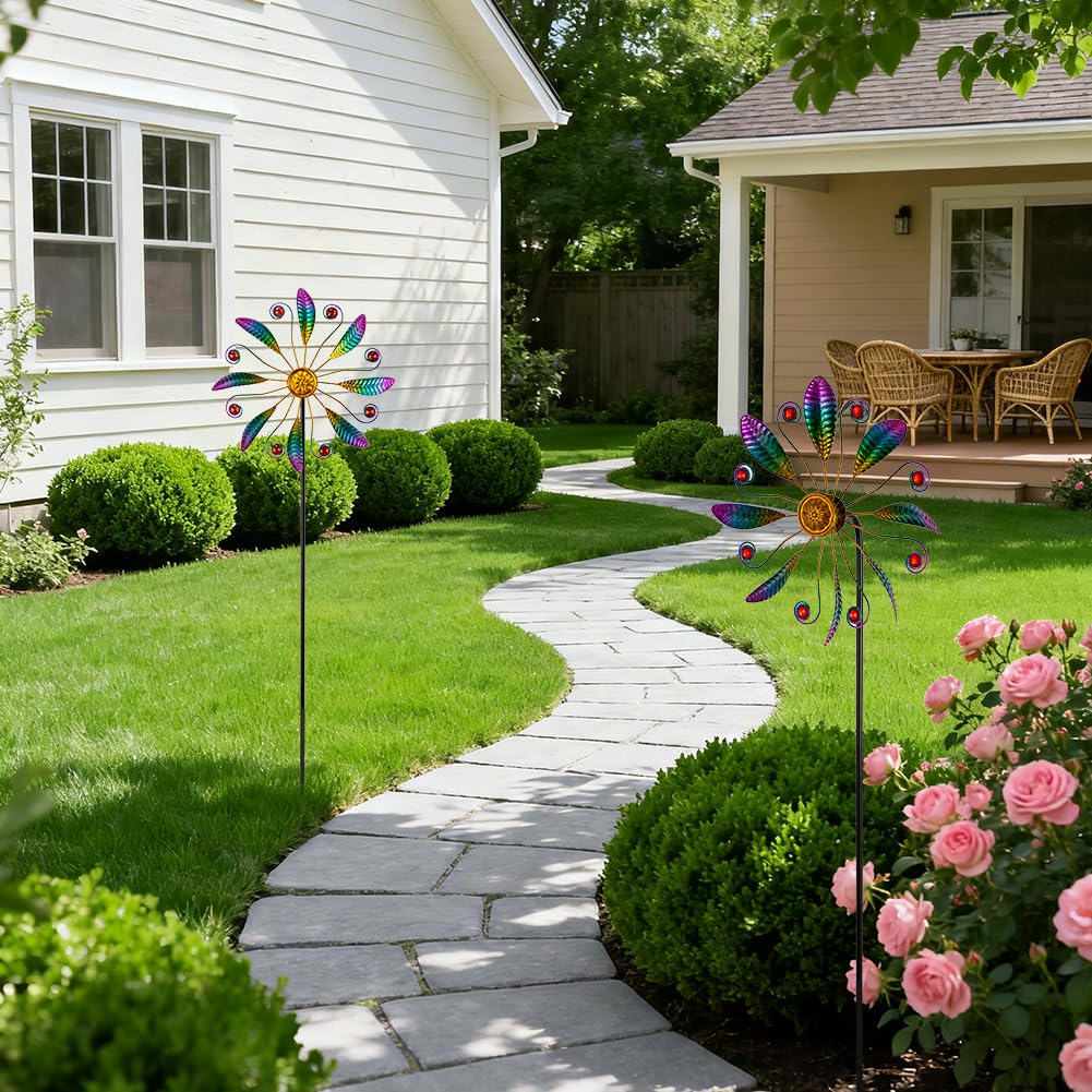VEWOSTAR wind spinner with weatherproof finish resisting sun and rain