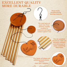 Elegant garden or porch decor from Vexillum wind chime with refined details