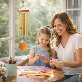 Soft-toned chimes create relaxing ambience and peaceful moments in daily life