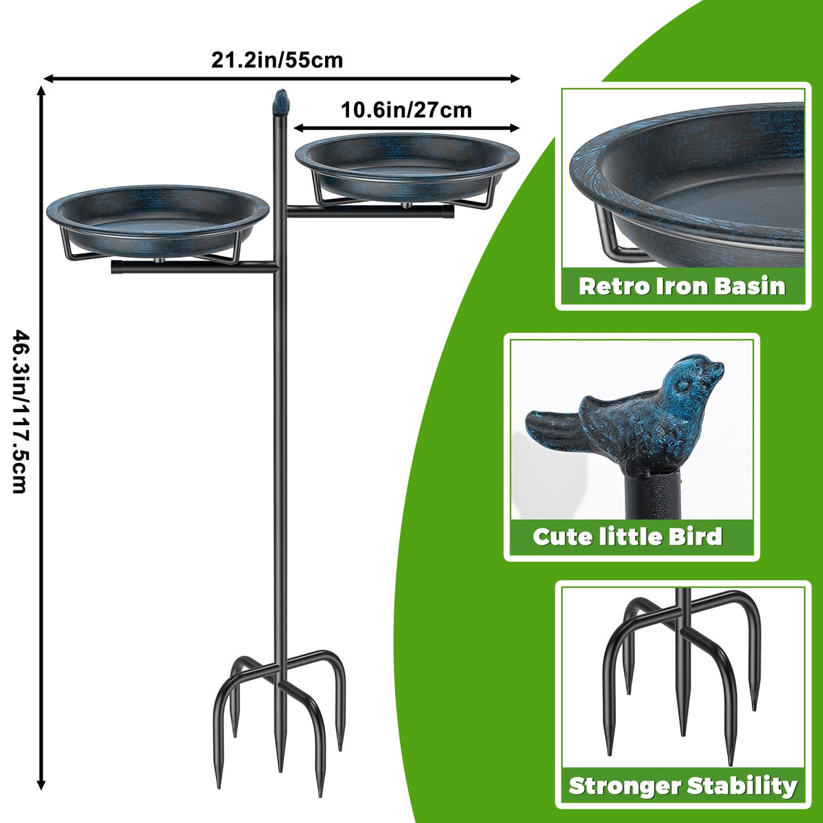 VeyFolzin.st 2-in-1 feeder and bath attracts birds while simplifying garden upkeep.