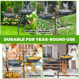 VeyFolzin.st garden decor elevates outdoor spaces with functional bird feeding.