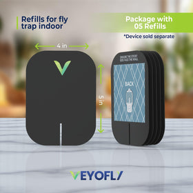 VEYOFLY refill fits seamlessly into the plug-in trap for easy replacement.