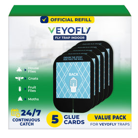 VEYOFLY ultra sticky fly trap refill captures flies quickly indoors.