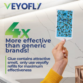 VEYOFLY kitchen-use refill near fruit bowl targets pests