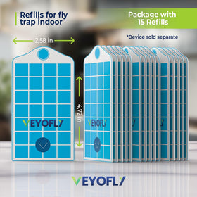 VEYOFLY 15-pack refills keeps your trap ready for continuous control