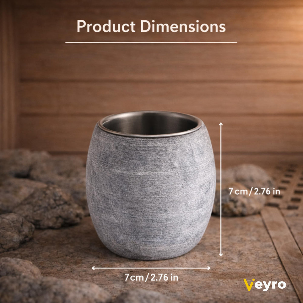 Veyro aroma cup in use, no electrical setup needed.