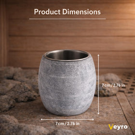 Veyro aroma cup in use, no electrical setup needed.
