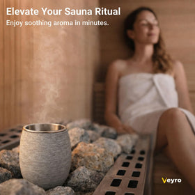 Veyro gift-ready packaging showcases a luxurious sauna gift option.