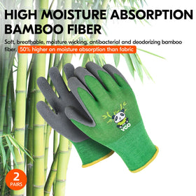 Vgo bamboo fibre liner enhances fit and moisture management for little hands.