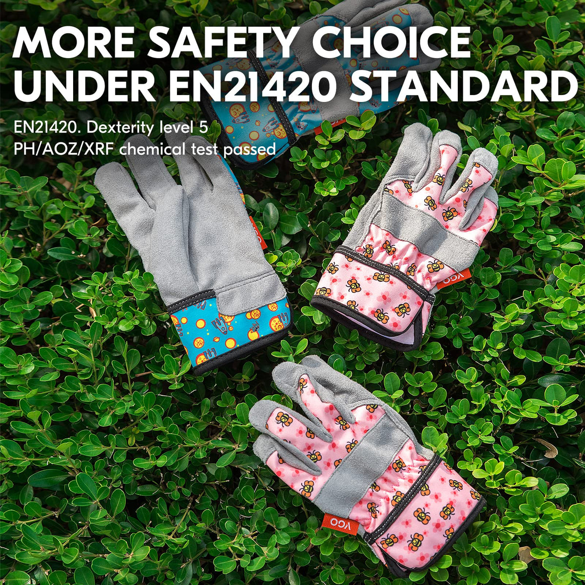 Vgo kid gloves ergonomic-fit fingers enable flexible movement.