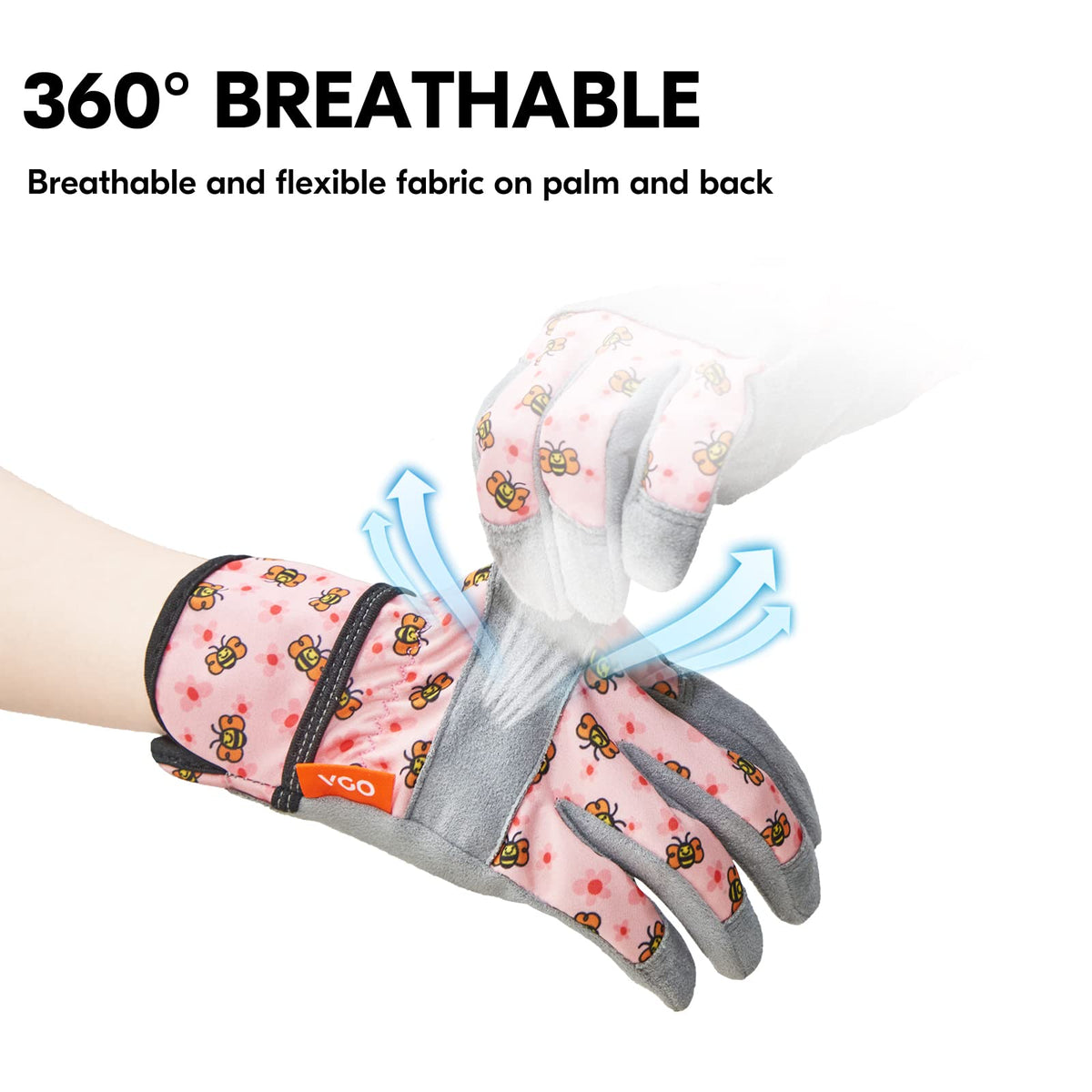 Vgo kid gloves machine washable for easy cleaning after messy play.