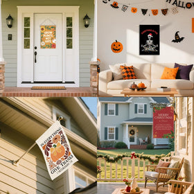 Vgrti Book Club Meets Here garden flag creates a welcoming outdoor accent.