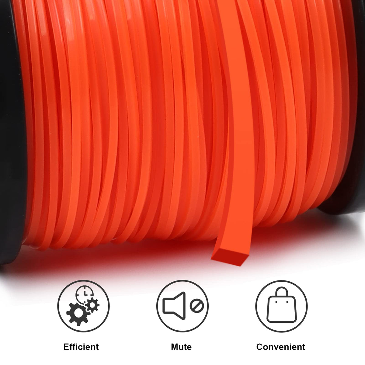 VIABRICO tangle-free feed design reduces jams during trimming.