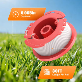 VIABRICO weedeater string cuts through dense grass with steady performance.