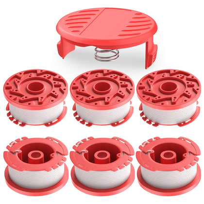 VIABRICO weedeater string with a preloaded spool for quick replacement.