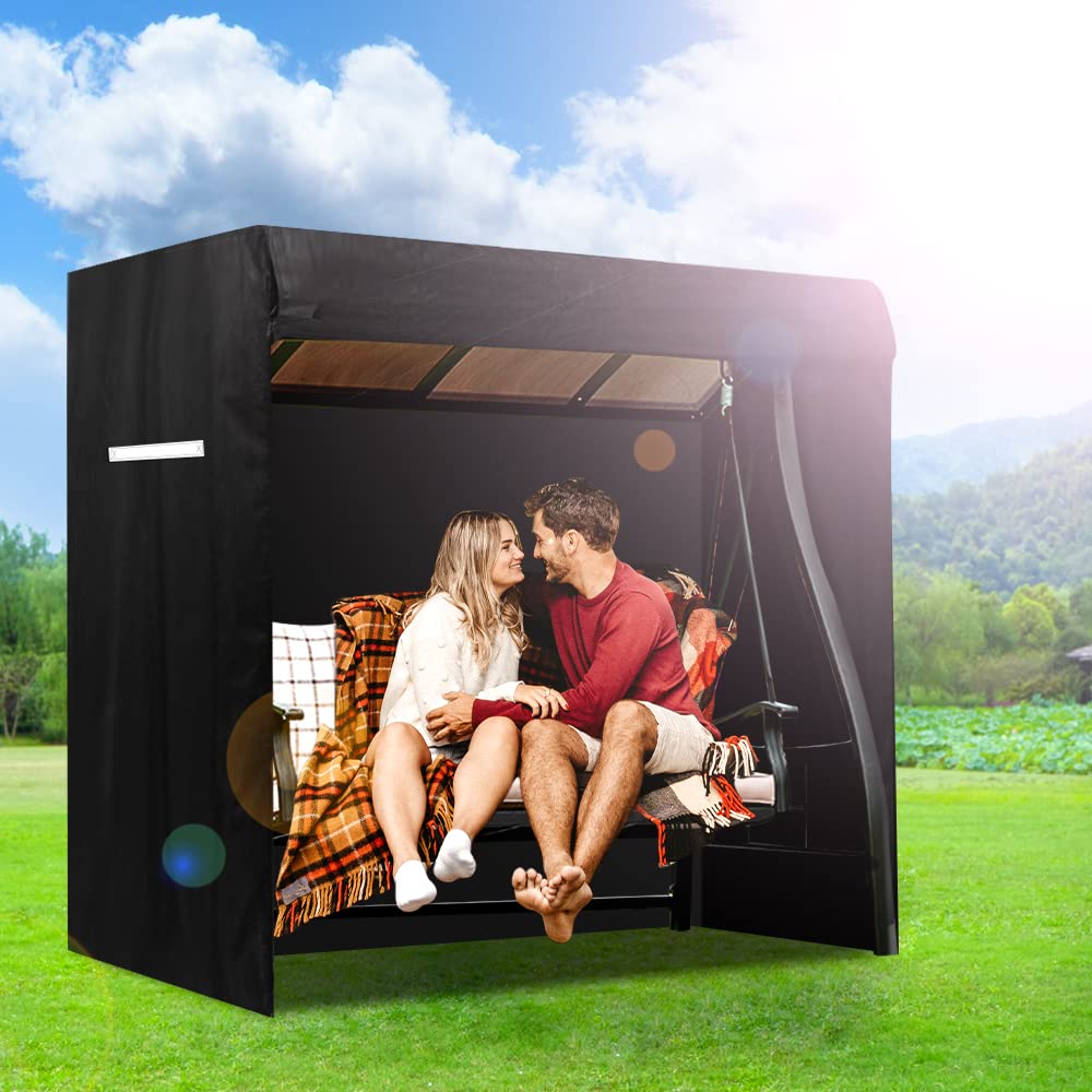 Viadom weatherproof swing cover blocks snow rain dust and bird droppings
