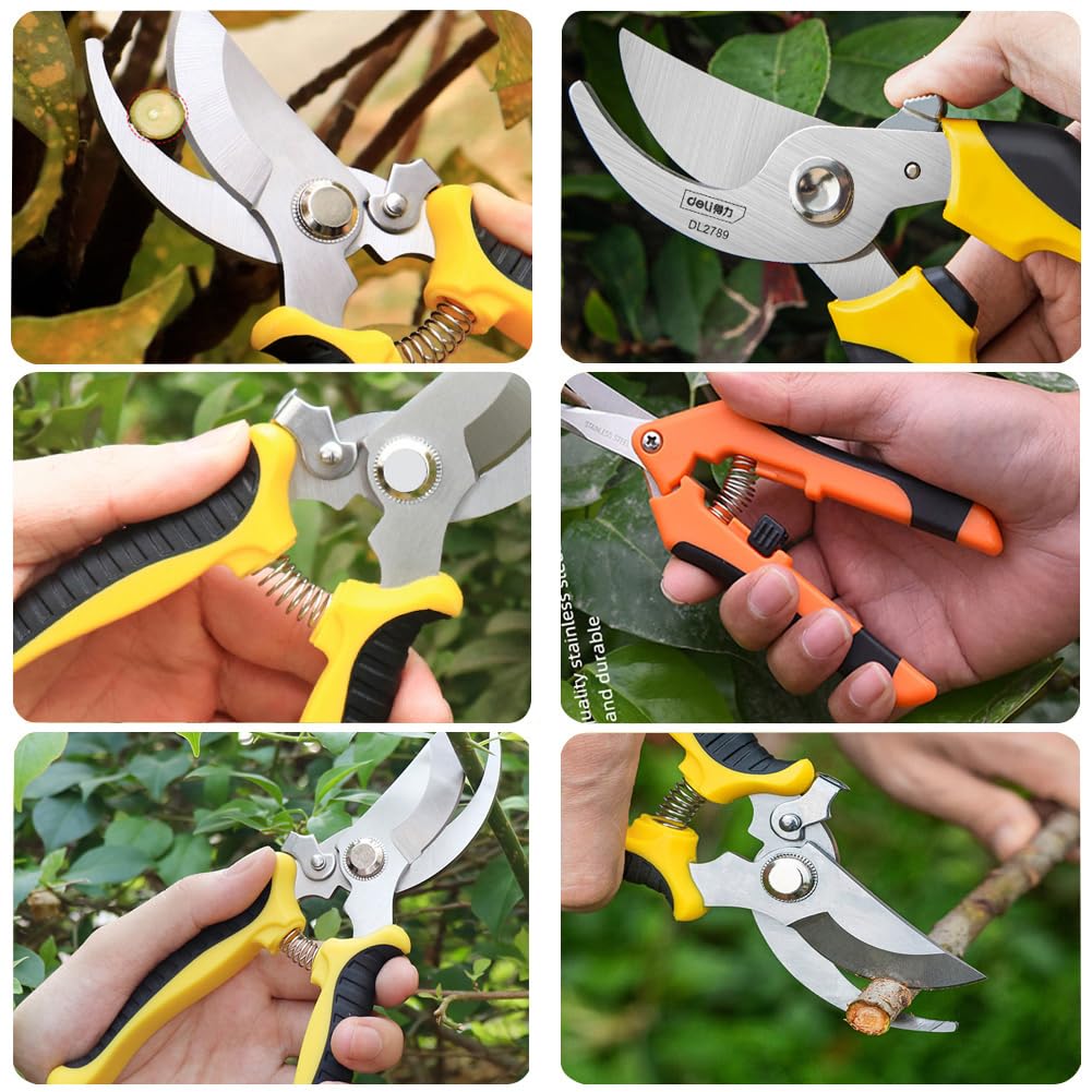 Viadom pruning shears 3-pack suitable for indoor and outdoor gardening