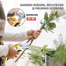 Viadom pruning shears 3-pack with three-quarter-inch cut for precise pruning