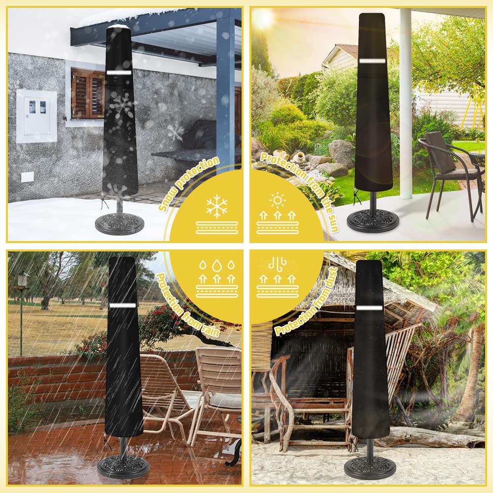 Viadom all-weather protection keeps your umbrella ready year-round.