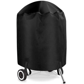 VIBOOS grill cover showing waterproof oxford fabric protecting a 22-inch grill