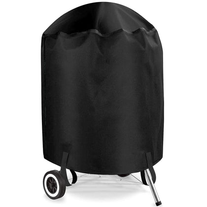 VIBOOS grill cover showing waterproof oxford fabric protecting a 22-inch grill