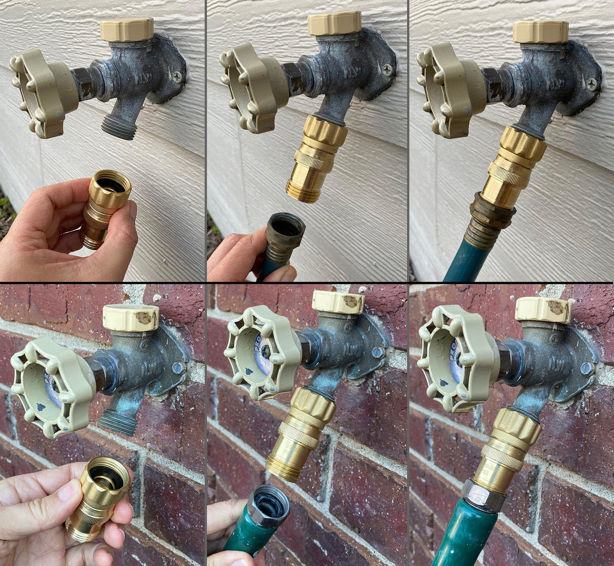Vibrant Yard Co regulator close-up highlighting lead-free brass for long lasting reliability.
