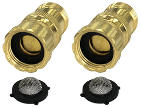Vibrant Yard Co brass regulator front view showing durable outdoor design for drip systems.