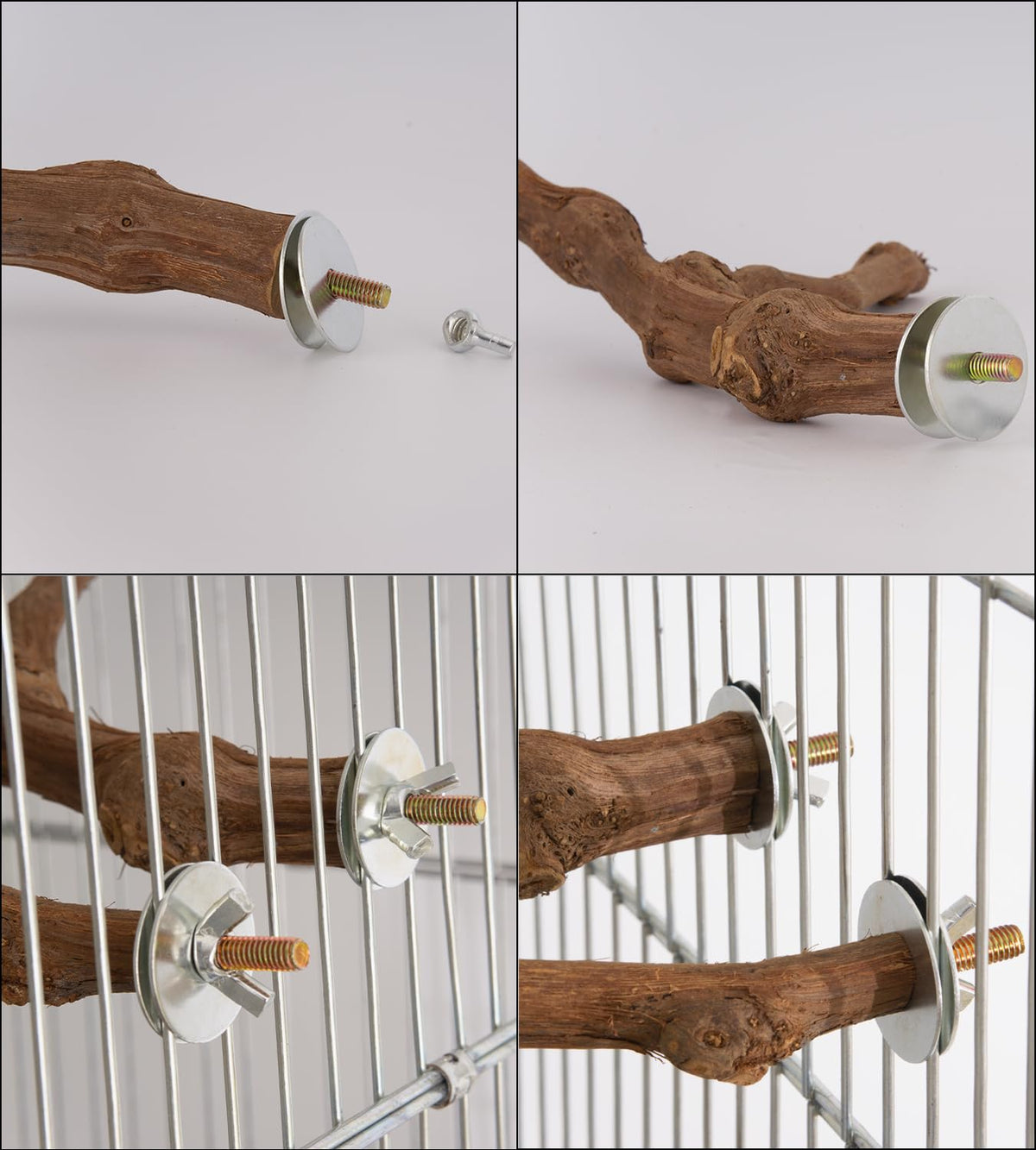 Vibriskape 17-set hardware including nuts and washers for versatile perch installations