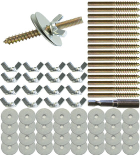 Vibriskape bird perch screws pack with durable carbon steel and rust resistance for cage projects